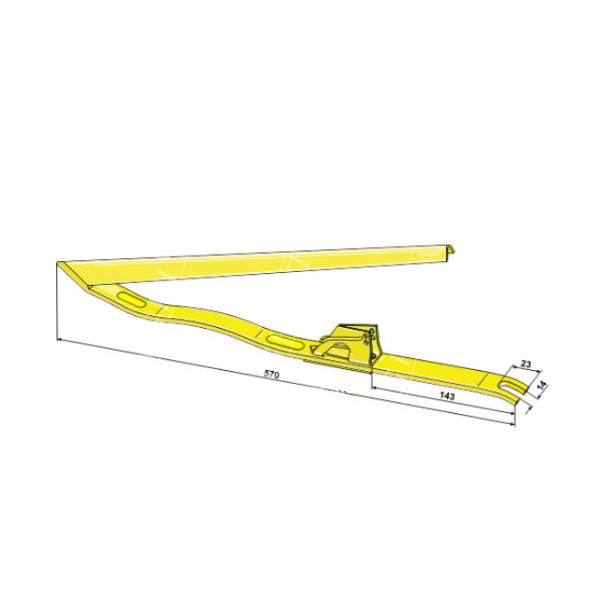 89815614 Podnośnik podnaszacz łanu New Holland CX TX68, 66 TF TC 56 CR 89815614, 14929, ASX127 Case CT5080