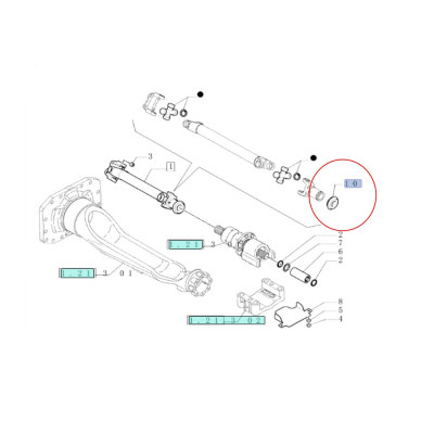 Antriebswellenflanschdeckel 84153203 84154684