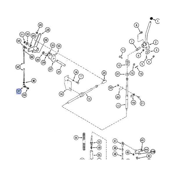 AKK7053 Przegub kulowy dźwigni zmiany biegów 3/8"