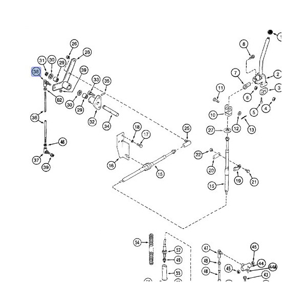 Przegub kulowy dźwigni zmiany biegów D133522, D136234, 528122R1, 3123928R1