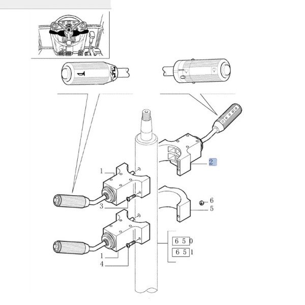 przełącznik świateł new holland B, LB110 85801939
