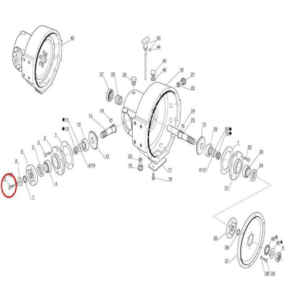 śruba przekładni kątowej manitou 561810