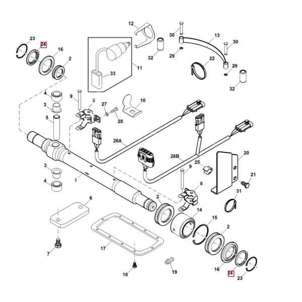 Unterarmwellendichtung R108086 48x76x8mm