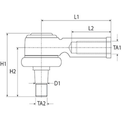 Przegub końcówka New Holland 1540 1550 8030 8040 8055 8060 TC52 TC54 TC5050 TC5060 TC5080 TF46 TX32 TX34 80090028 9811506 90028
