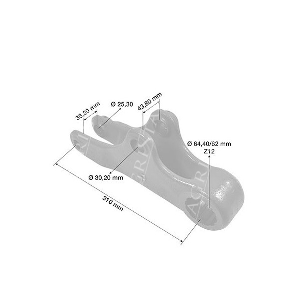Ramię podnośnika prawe L116618 John Deere