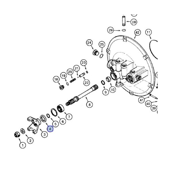 Antriebspumpenwellendichtung 38,1x52,44x9,91 mm