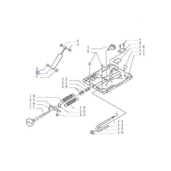 Siłownik amortyzator siedzenia fotela 85817431, 83999766, 300533A1, E9NND446DA