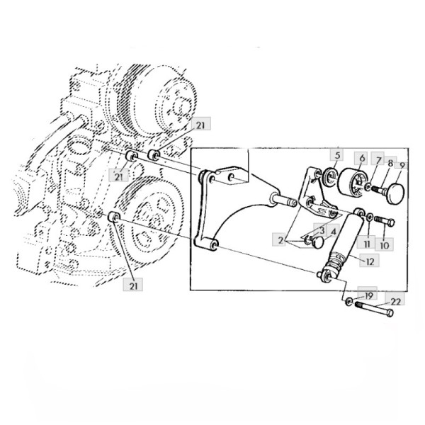 Rolka napinacza paska napinacza John Deere 6100 6200 6300 6400 6500 6600 6800 6900 Renault Ares 630 AL77334, 7711132278