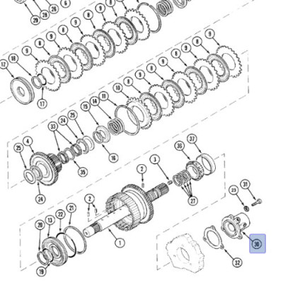 Piasta skrzyni biegów 1995099C1, A188694, A188645, A188238, 1345836C1