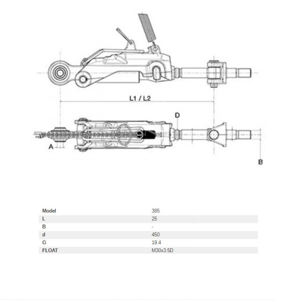 Stabilizator ramion podnośnika Case MX Maxxum Mccormick MTX MC 
193137A1 , 253697A2, 1347942C2, 1347942C1, 193137A2