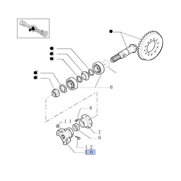 Widełki krzyżaka Flasza ataku wału napędowego kardana przód Massey Ferguson 3785499M1 132707