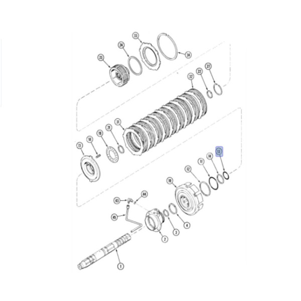 Uszczelniacz pierścień Magnum 7110 7120 7240 7250 8910 225 235 260 MX180 MX240 T8.275 T8.330 T8.350 T8010 T8030 TG210 93137C1