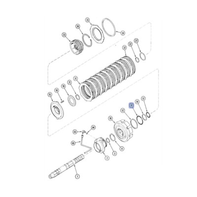 Uszczelniacz pierścień Magnum 7110 7120 7240 7250 8910 225 235 260 MX180 MX240 T8.275 T8.330 T8.350 T8010 T8030 TG210 93138C1
