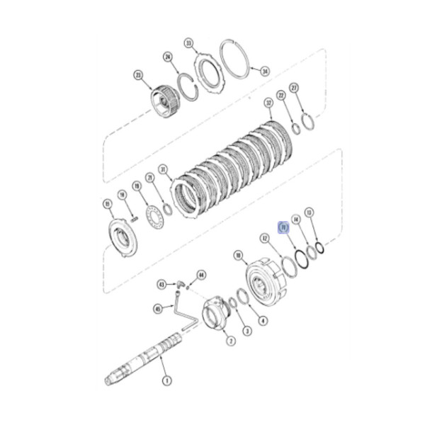 Uszczelniacz pierścień Magnum 7110 7120 7240 7250 8910 225 235 260 MX180 MX240 T8.275 T8.330 T8.350 T8010 T8030 TG210 93138C1