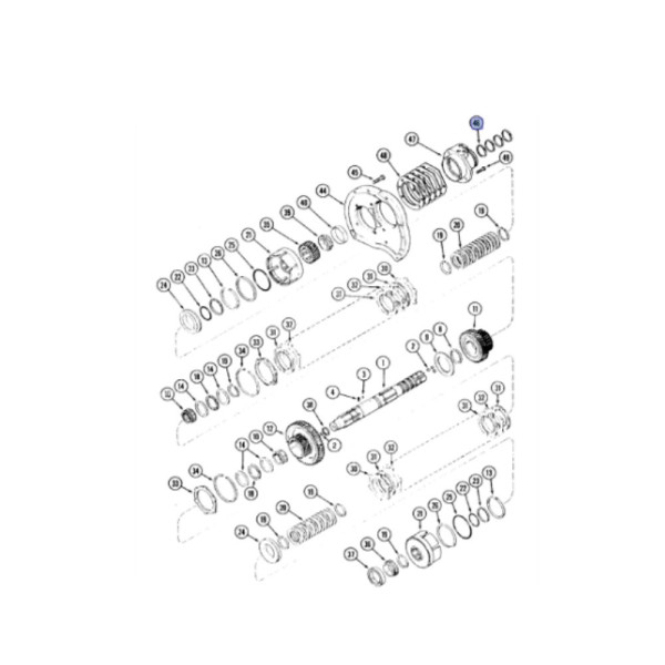 Uszczelniacz pierścień Magnum 1286025C1 87773313 MX180 240 T8.275 T8.330 T8.350 T8010 T8030 7110 7120 7240 7250 8910 225 235 260