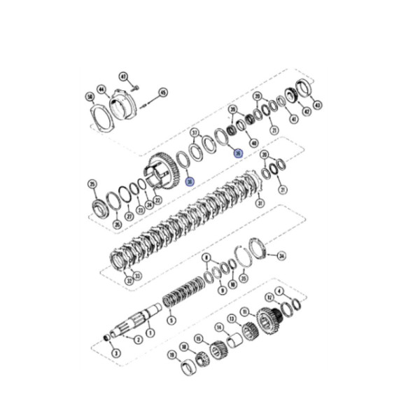 Uszczelniacz pierścień Magnum 7110 7120 7240 7250 8910 225 235 260 MX180 MX240 T8.275 T8.330 T8.350 T8010 T8030 TG210 87773316