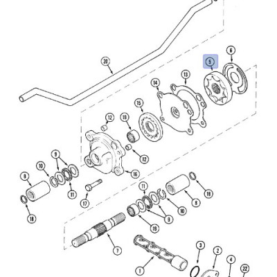 Wirnik pompy skrzyni biegów 26mm Case
Maxxum 5120 5130 5140 5150 5220 5230 5240 5250
MX100 MX110 MX120 MX135