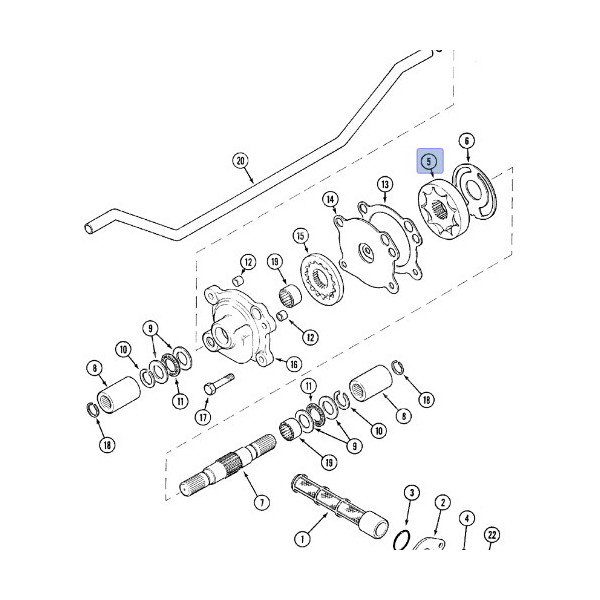 Wirnik pompy skrzyni biegów 115463A1