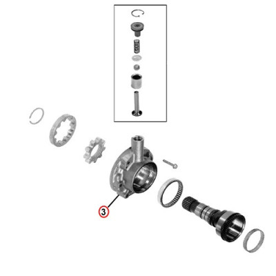 Koło zębate pompy oleju john deere R246015