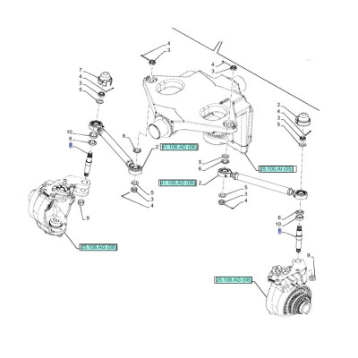 Sworzeń przedniej osi New Holland TM115 TM120 TM125 TM130 TM140 T6030, T6060, T6070, T7030 T7040 T7. 5179413