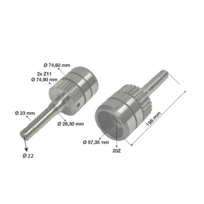 Wałek wewnętrzny przekaźnika NEW HOLLAND:
TS100, TS110, TS115, TS90 FORD:
5110 7610 5640 8340