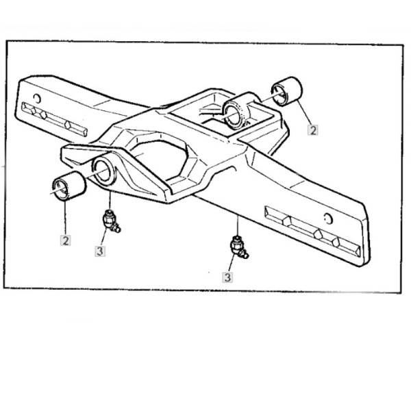 Tulejka sworznia przedniej osi 52mm John Deere 6200 6300 6400 6500 6120, 6220, 6320, 6420 6330 6430 7230