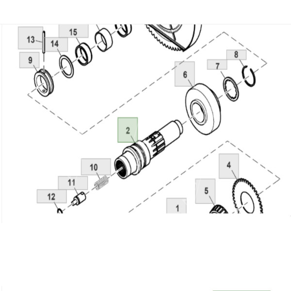 John Deere:
6145R, 6155R, 6150M, 6155M
Zęby wewnętrzne:33, zęby zewnętrzne: 12, długość: 304 mm
Nr. porównawczy: R232381