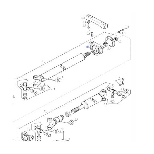 PON2135 Antriebswellenhalterung