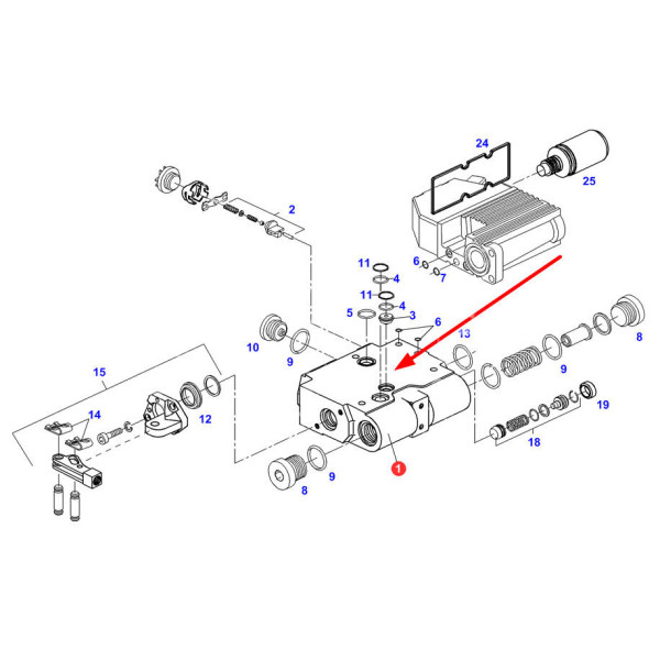 uszczelniacze sekcji rozdzielacza New Holland TS T6060 Case Maxxum 110 115 120 125 130 MXU 110 115 125 135 Puma 140