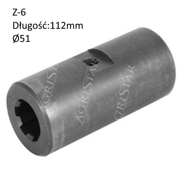 Łącznik przedniego napędu Z-6 Masey Ferguson 3050, 3060, 3065
5445, 5455
6110, 6120, 6130, 6140
6235, 6245, 6255
6445, 6455,