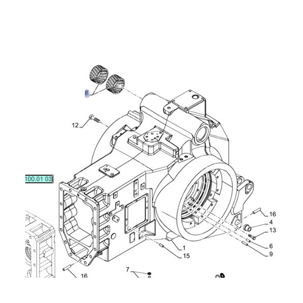 Tulejka wałka podnośnika ramion 5185956