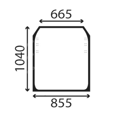 Szyba przednia czołowa ładowarka JCB 530 531-70 535-125 535-140 540 540-140 550-140 827/80225 82780225