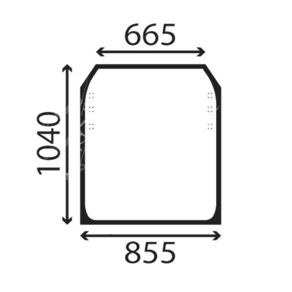 Szyba przednia czołowa ładowarka JCB 530 531-70 535-125 535-140 540 540-140 550-140 827/80225 82780225