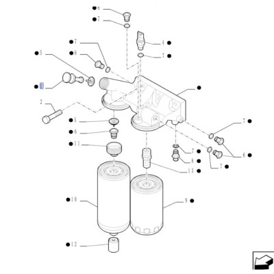 Kraftstofffilter-Handpumpe 4890811