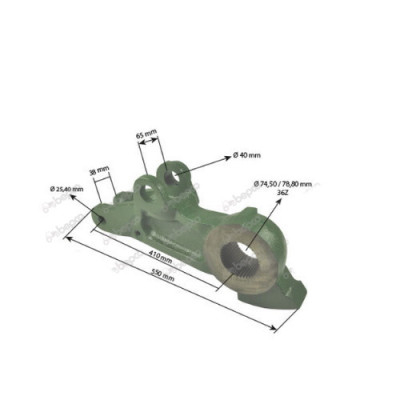 Ramię podnośnika prawe John Deere:
6800, 6900
6810, 6910
7200, 7210, 7400, 7410, 7505, 7510