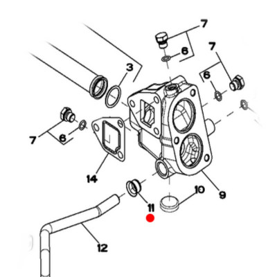 Thermostatgehäusedichtung 45x62x7mm R123226