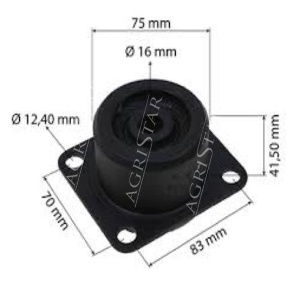 Amortyzator kabiny Deutz Agrotron K90 Profiline  TTV Lamborghini Nitro 100, Same Iron Hurlimann:
XL130