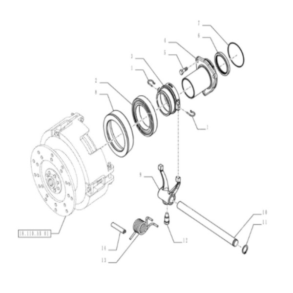 Nr. Katalogowy:84335412SPR3010 Tuleja wałka wysprzęglika
