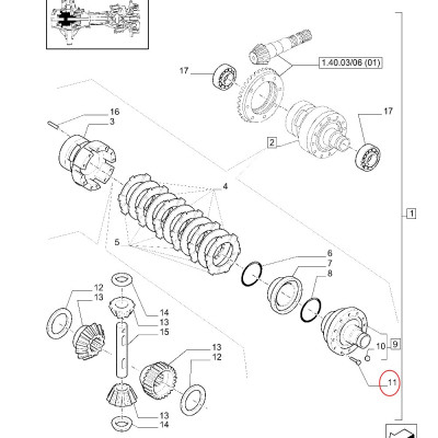 Śruba podkładki piasty koła sworznia zwrotnicy M10x1,25 Case Maxxumm JX Puma MXU New Holland TN TL TM 14233634 14233631 14233624