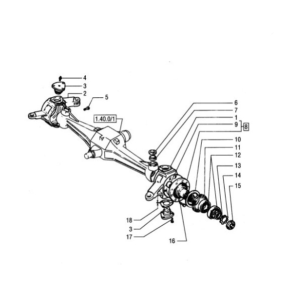 PON4994 Nakrętka piasty koła M50
