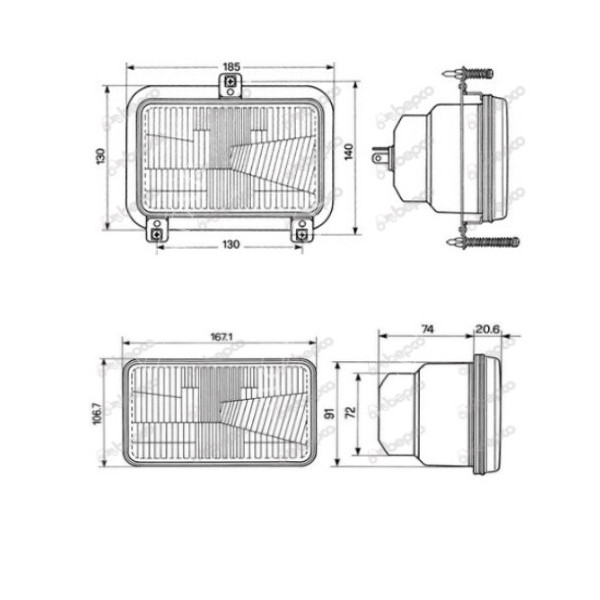 ELE1048 Cobo-Reflektor 05406000 , 05376000 , 05377000 , 05575000 5165824