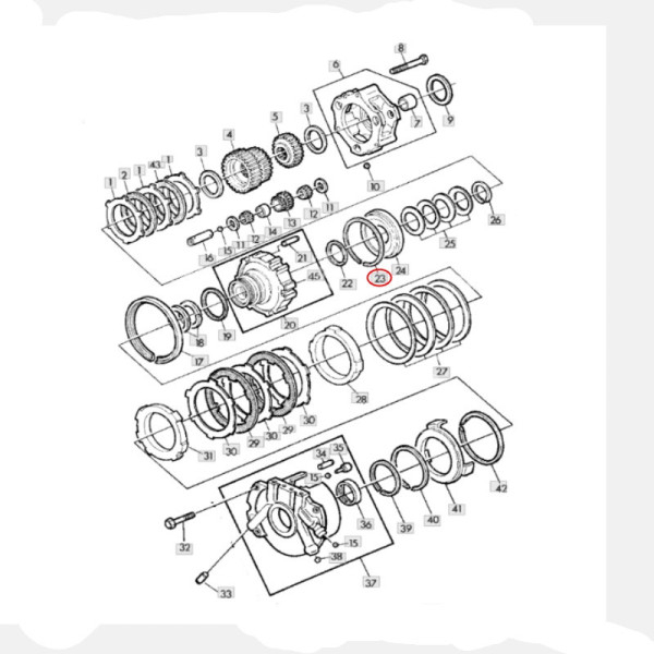 SKR7180 HI-LOW-Getriebekolbenring