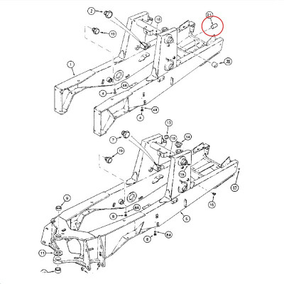 D127542 PON2714 Tulejka zawieszenie mostu w ramie