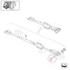 Sworzeń wieszaka ramienia podnośnika Case Maxxum MXU New Holland TSA T6.180 T6020 T6030 T6050 T6070 5191222
