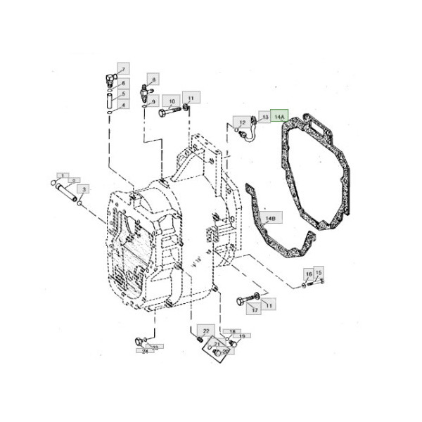 SKR2106 Uszczelka skrzyni biegów