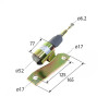 Elektrozawór gaszenia pompy wtryskowej 3991624 3967019  87435487