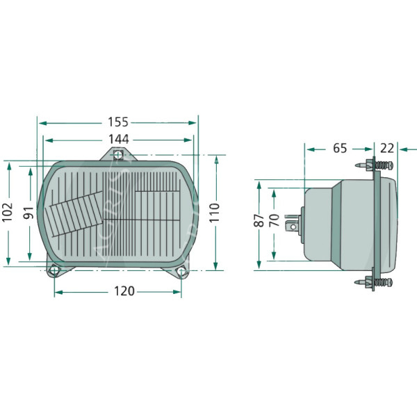 ELE1078 Stirnlampengehäuse