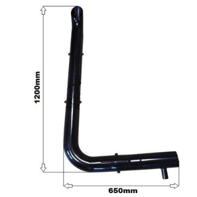 Tłumik rura wydechowa New Holland TM125 TM135 TM150 TM165 Fiat M135, M160 Ford 8360 8560 82006822, 82007015, 82008349, 82008351,