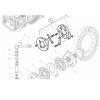 Docisk hamulca rozpierak zacisk tłok hamulcowy Massey Ferguson 3050 3060 3065 3085 6120 6130 6140 6150 6260 6270 6480 3716920M91