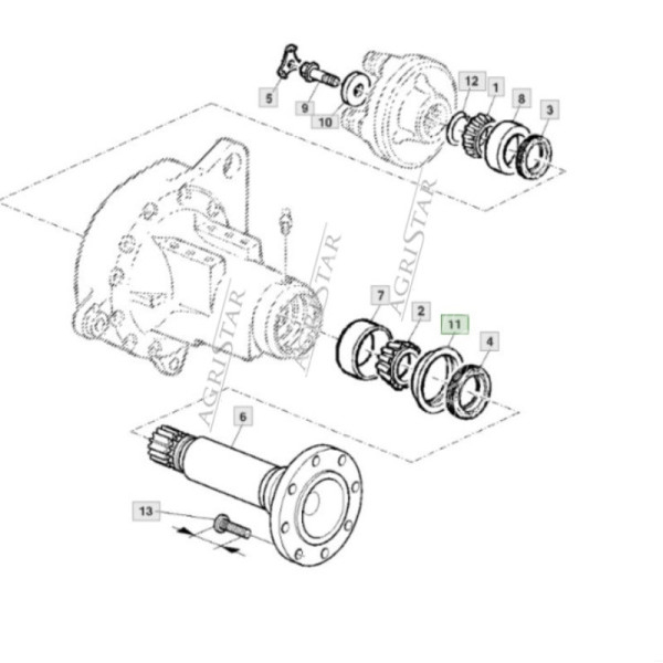 Bieżnia uszczelnienia John Deere  Seria 6000 L76058